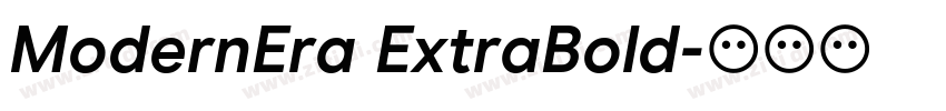 ModernEra ExtraBold字体转换